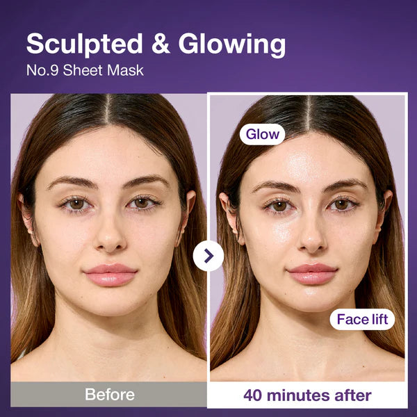 No.9 NAD+ BIO Lifting-sil Full Face Mask Bundle (16 Sheets + 4 Lifting Bands)