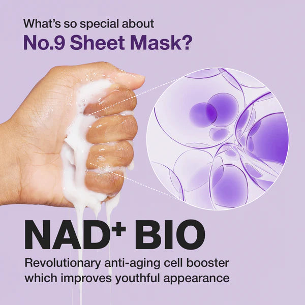 No.9 NAD+ BIO Lifting-sil Full Face Mask Bundle (16 Sheets + 4 Lifting Bands)