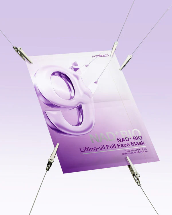 No.9 NAD+ BIO Lifting-sil Full Face Mask Bundle (16 Sheets + 4 Lifting Bands)