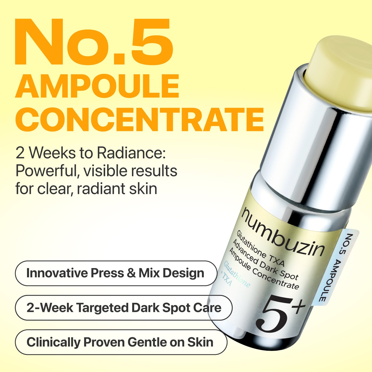 No.5 Glutathione TXA Advanced Dark Spot Ampoule Concentrate