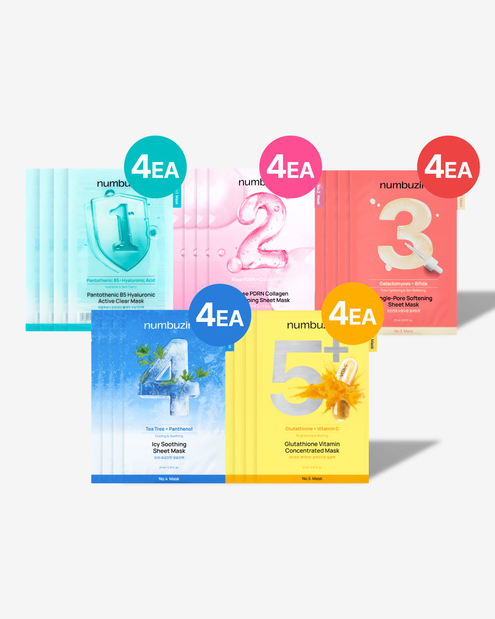 Count on Masks Set (No.1-5)