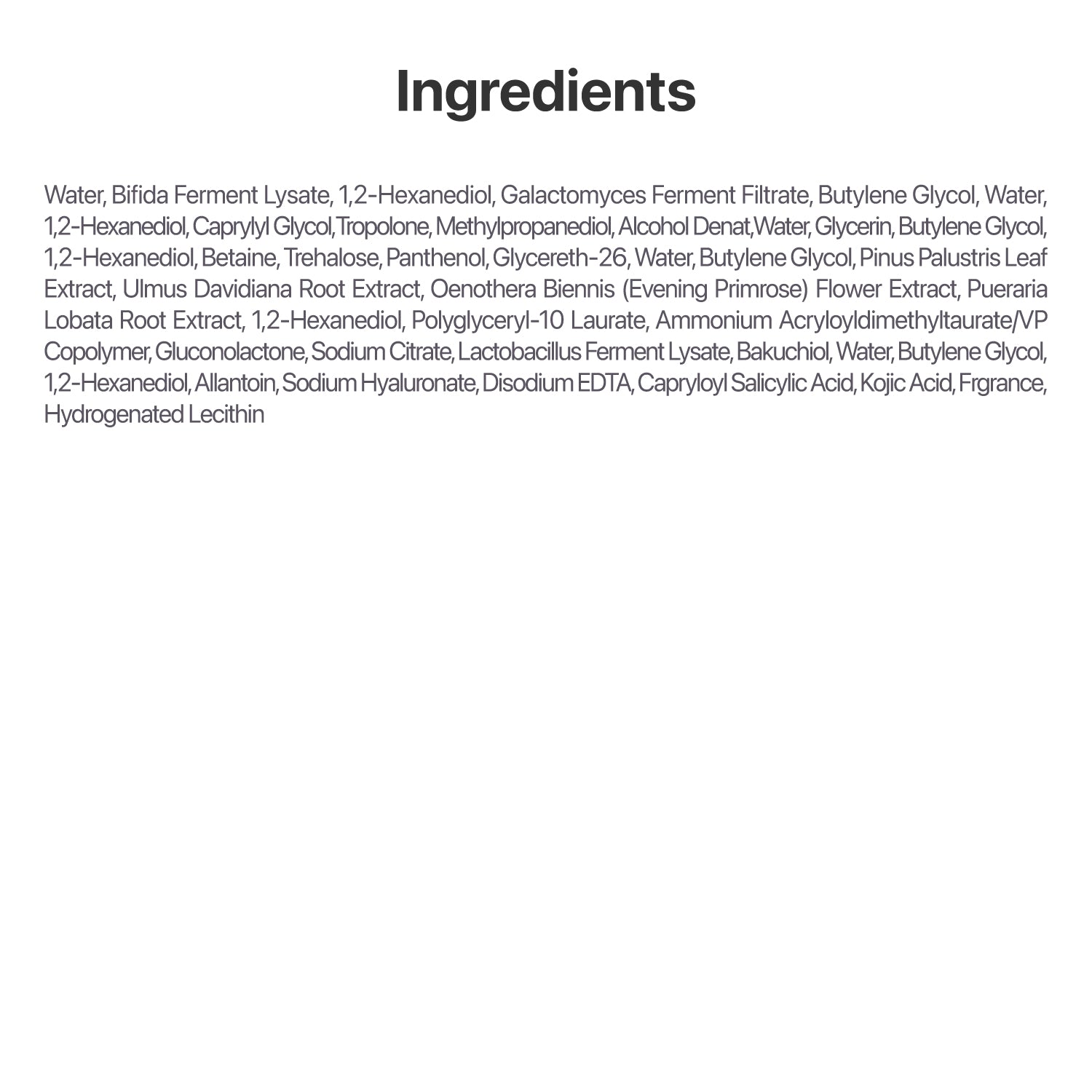 No.3 Bifida Bakuchiol Exfoliating Toner Pads