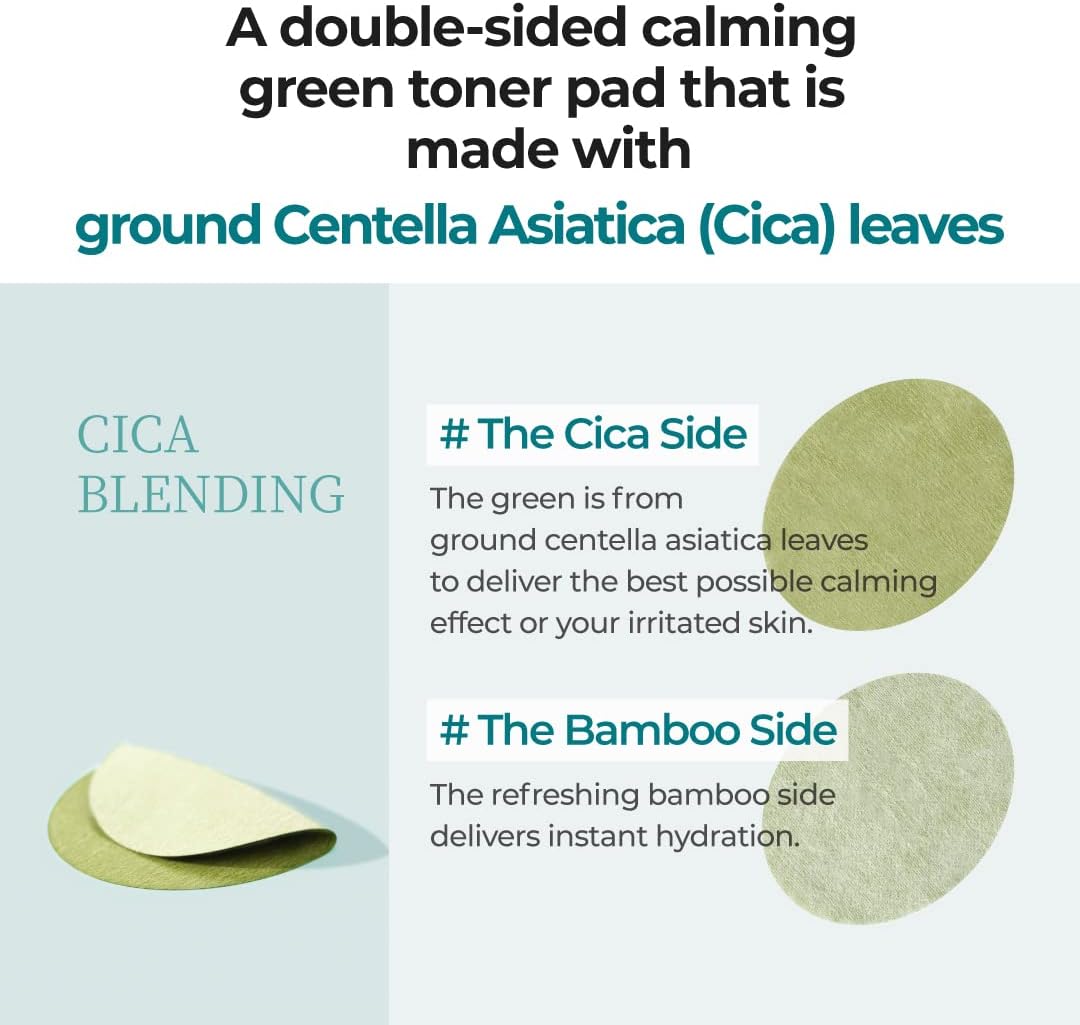 No.1 Centella Re-Leaf Green Toner Pads