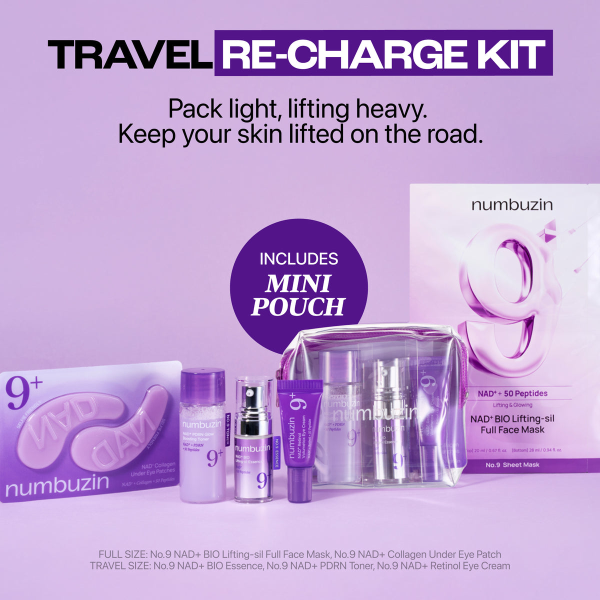 No.9 NAD+ Essentials Travel Kit