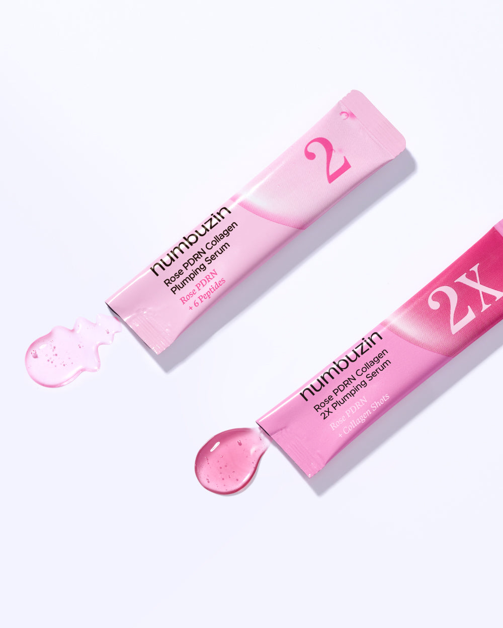No.2 & 2X Rose PDRN Collagen Plumping Serum Mini Kit (10EA)