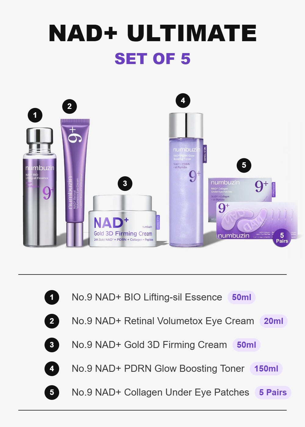 No.9 NAD+ Ultimate Lifting Set - what's included