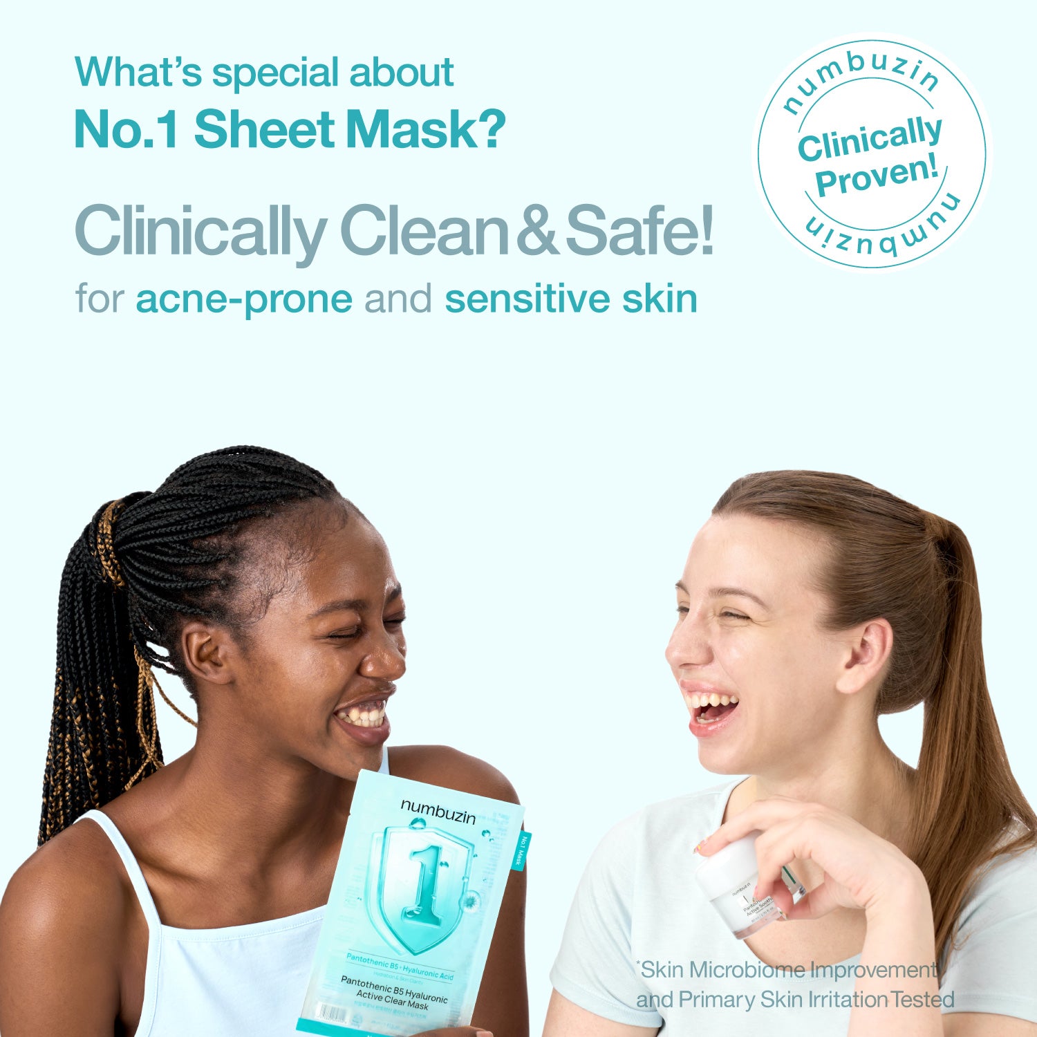 No.1 Pantothenic B5 Hyaluronic Active Clear Mask (4 Sheets)