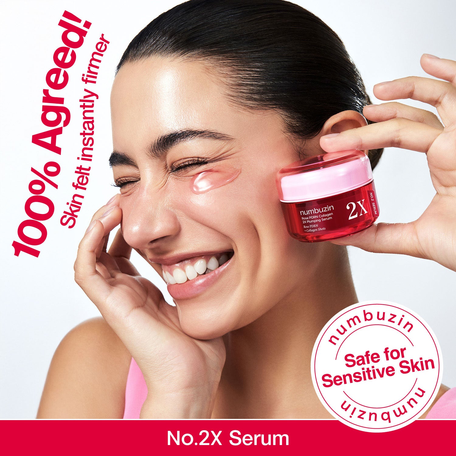 No.2 Rose PDRN Collagen 2X Plumping Serum
