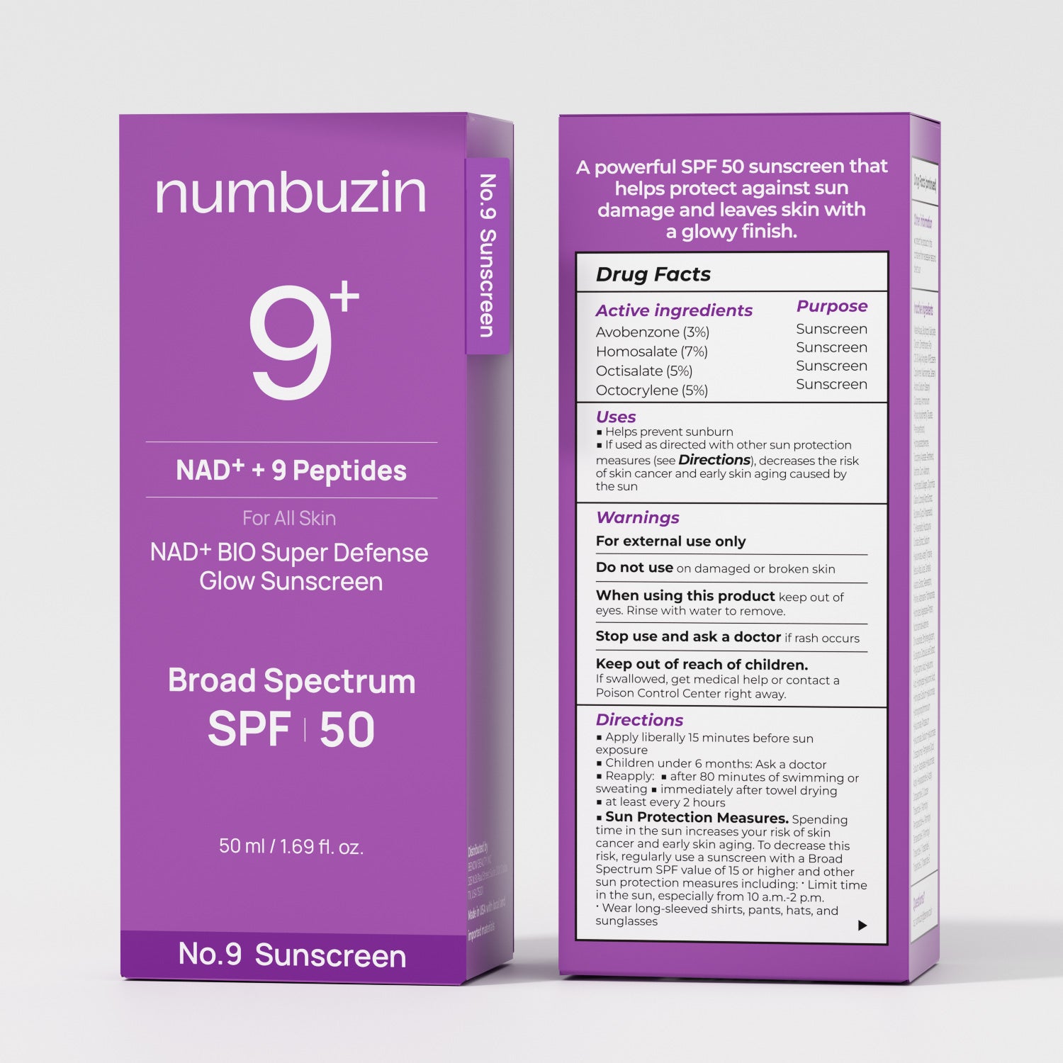 No.9 NAD+ BIO Super Defense Glow Sunscreen