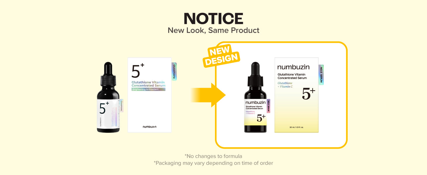 No.5+ Glutathione Vitamin Concentrated Serum