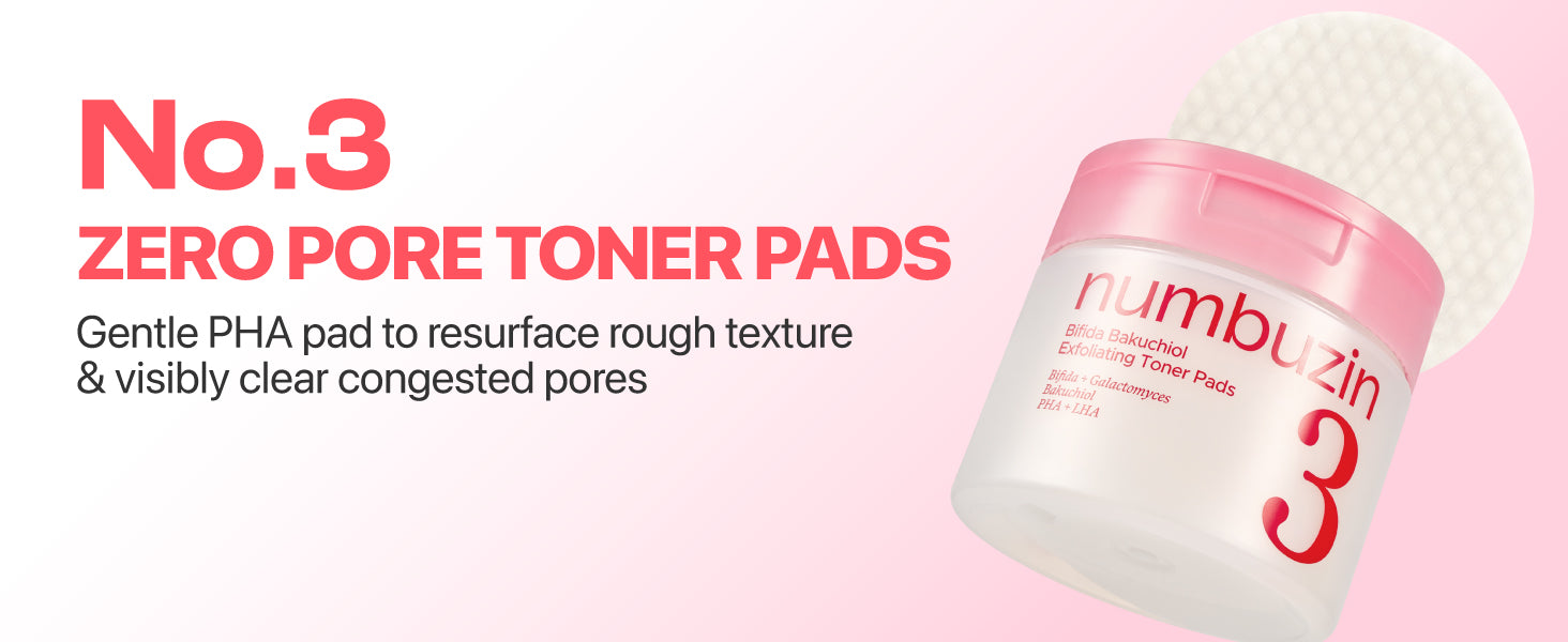 No.3 Bifida Bakuchiol Exfoliating Toner Pads