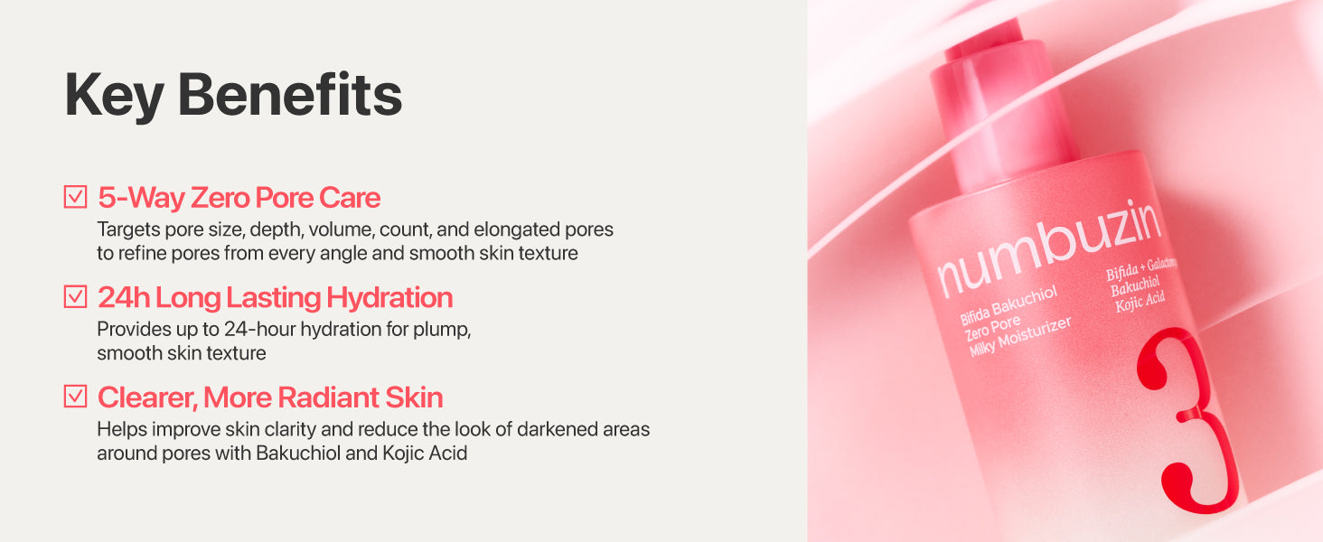 No.3 Bifida Bakuchiol Zero Pore Milky Moisturizer