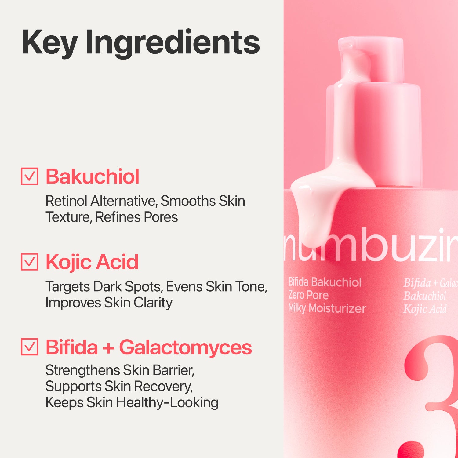 No.3 Bifida Bakuchiol Zero Pore Milky Moisturizer