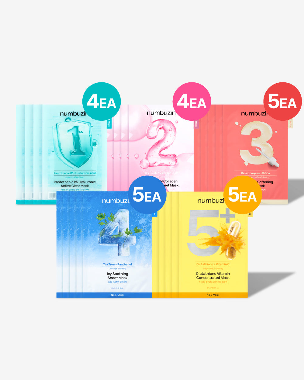 All-in-One Masks Pack (No.1-5)