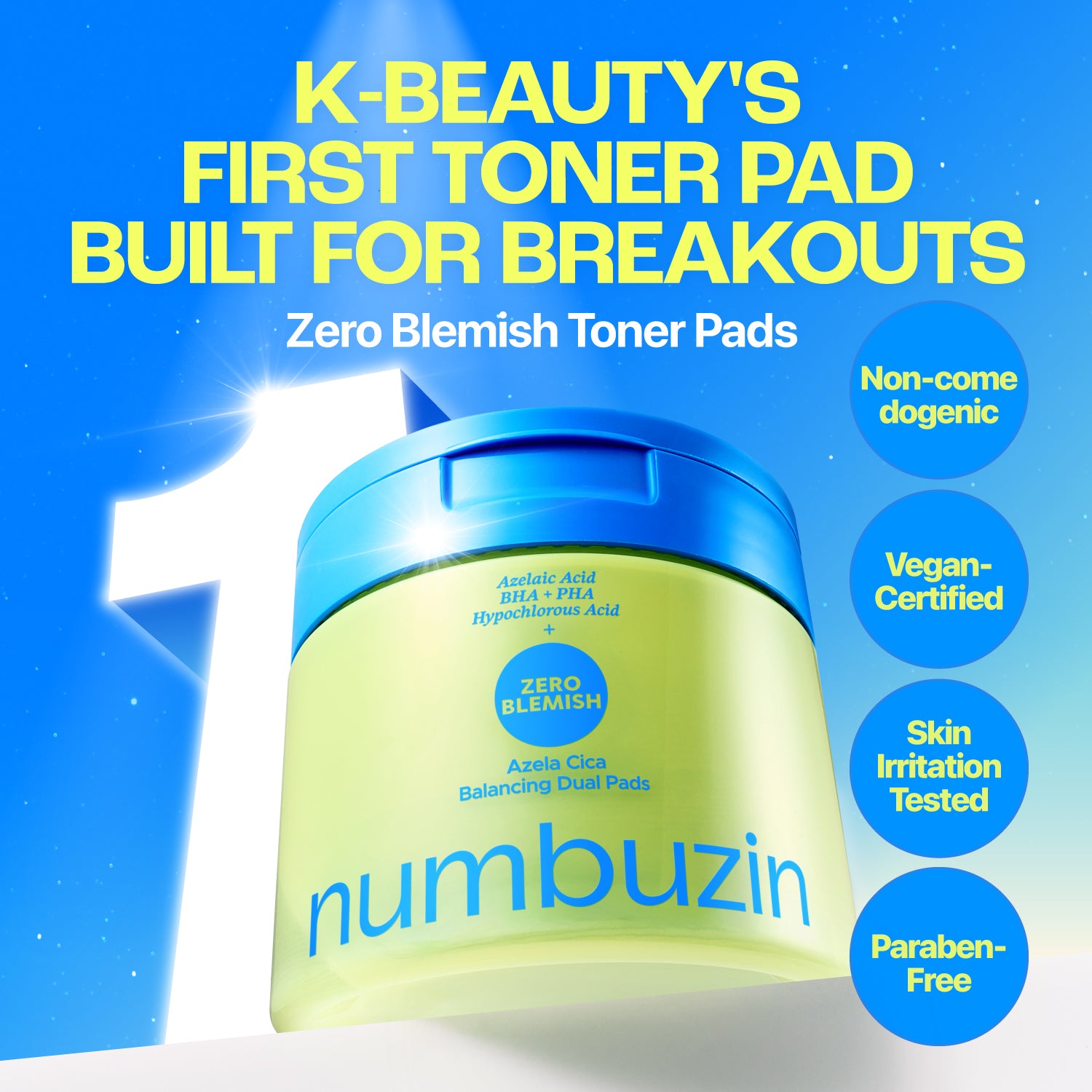 No.0 Zero Blemish Azela Cica Balancing Dual Pads