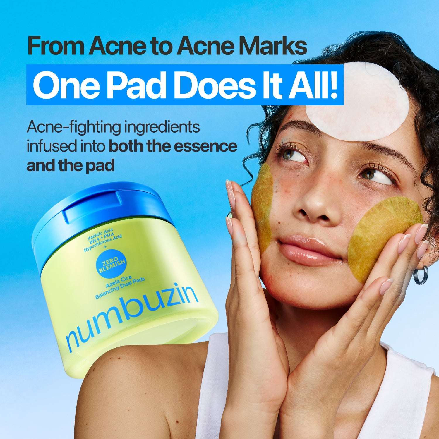 No.0 Zero Blemish Azela Cica Balancing Dual Pads