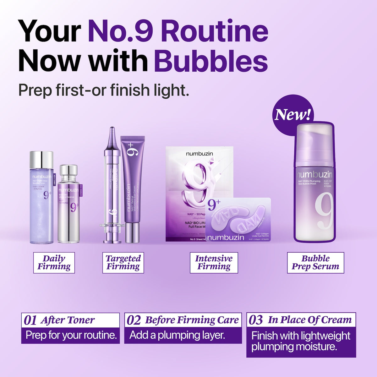 No.9 NAD+ PDRN Plumping Glow Bubble Mask
