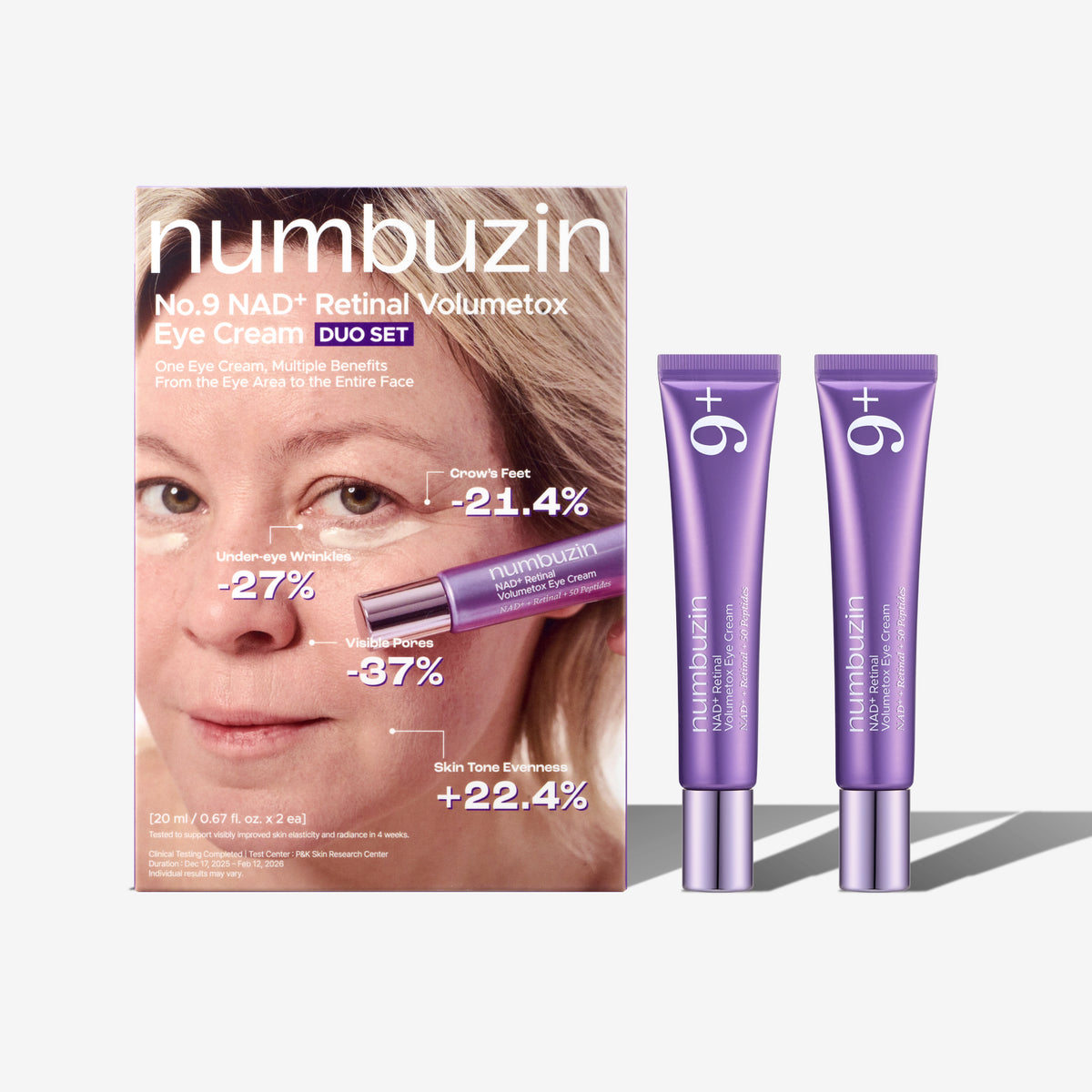 No.9 NAD+ Retinal Volumetox Eye Cream DUO SET