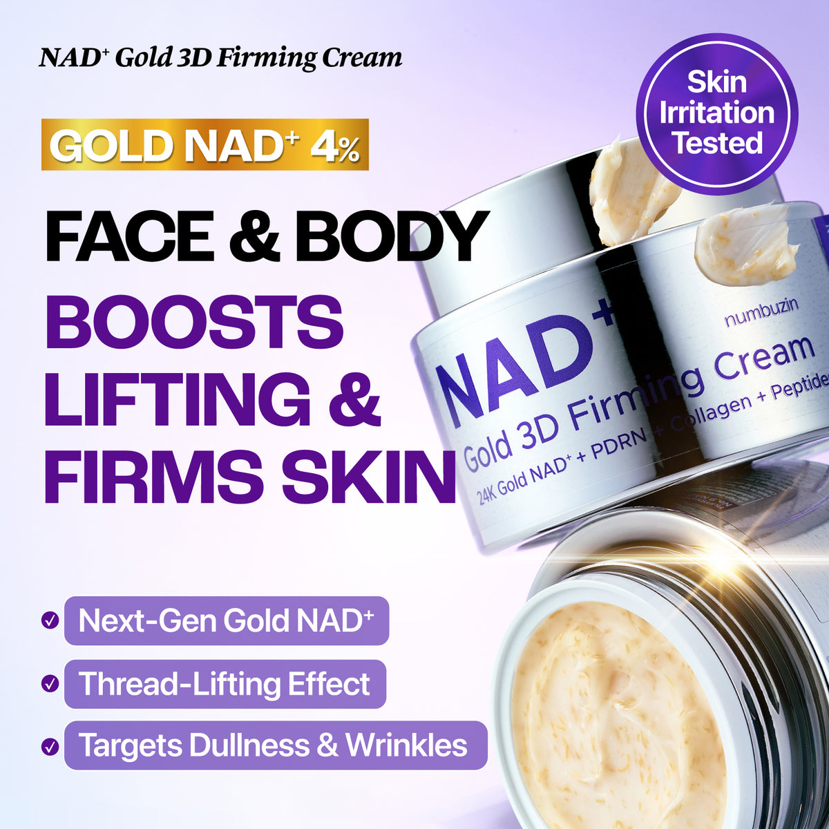 No.9 NAD+ Gold 3D Firming Cream