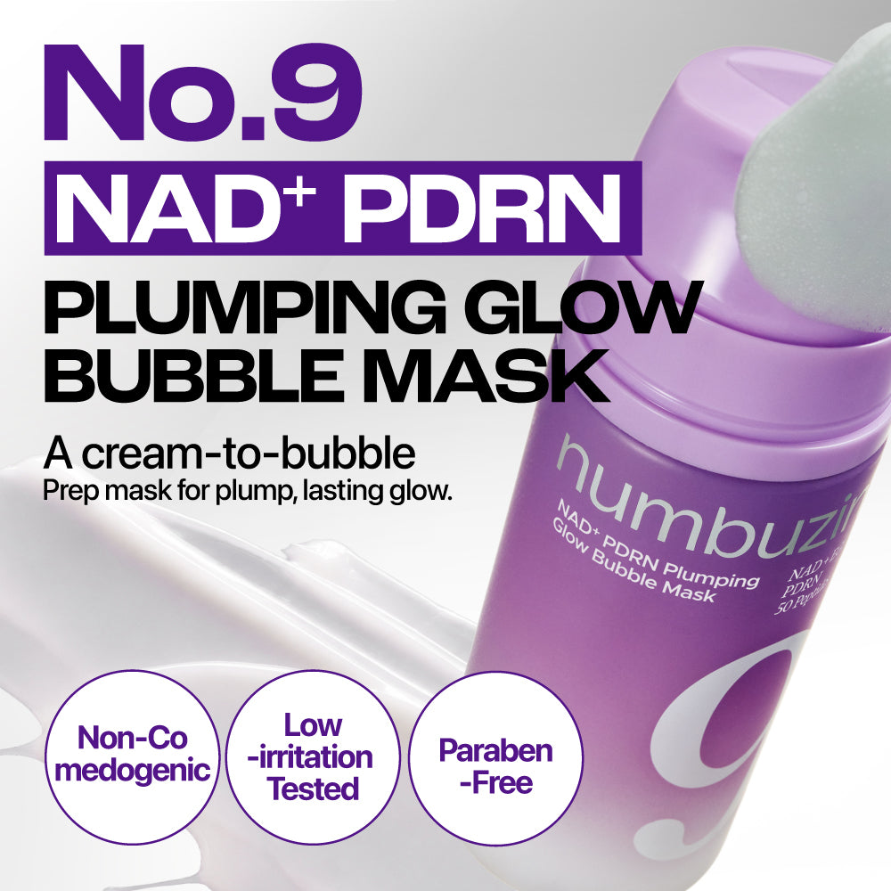 No.9 NAD+ PDRN Plumping Glow Bubble Mask