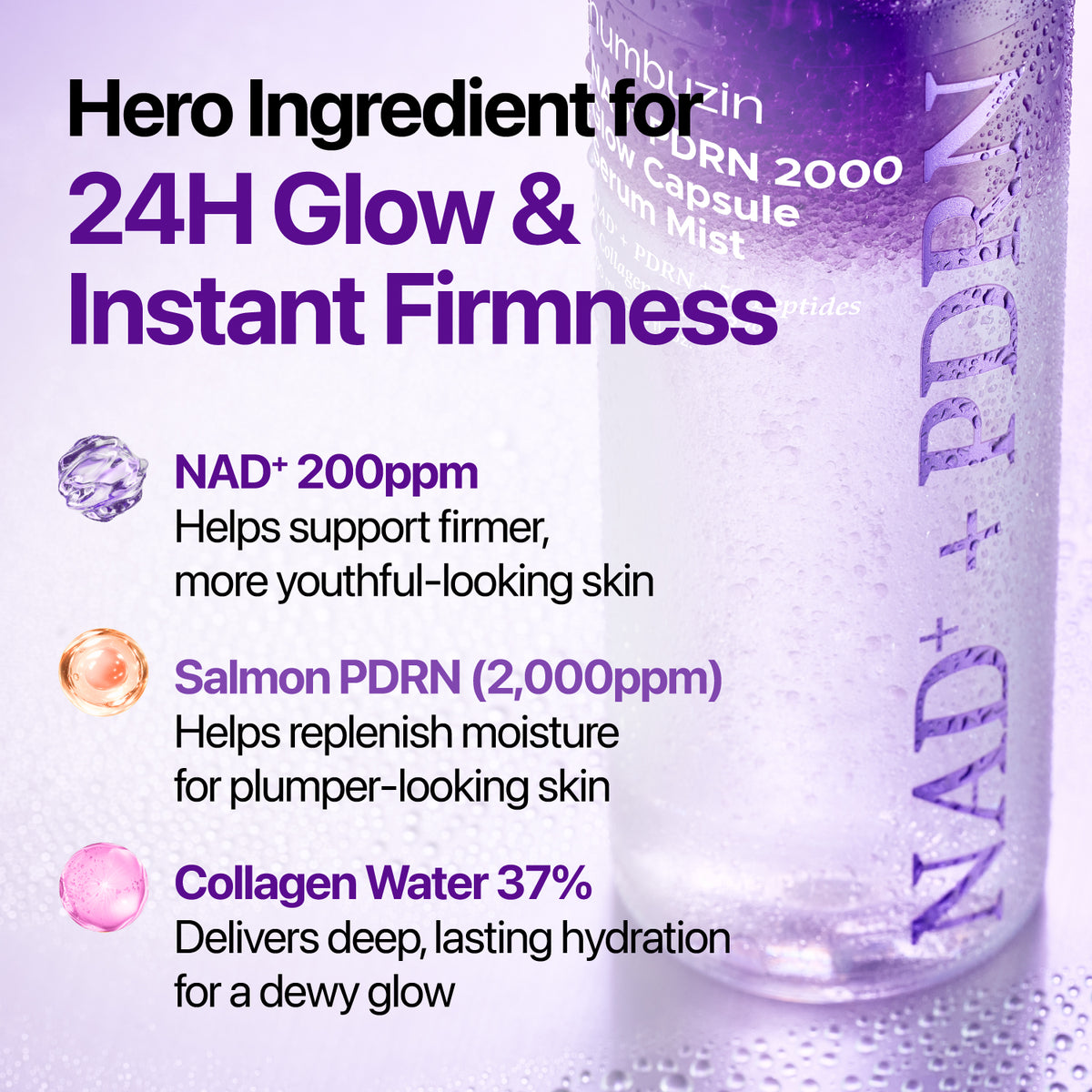 No.9 NAD+ PDRN 2000 Glow Capsule Serum Mist