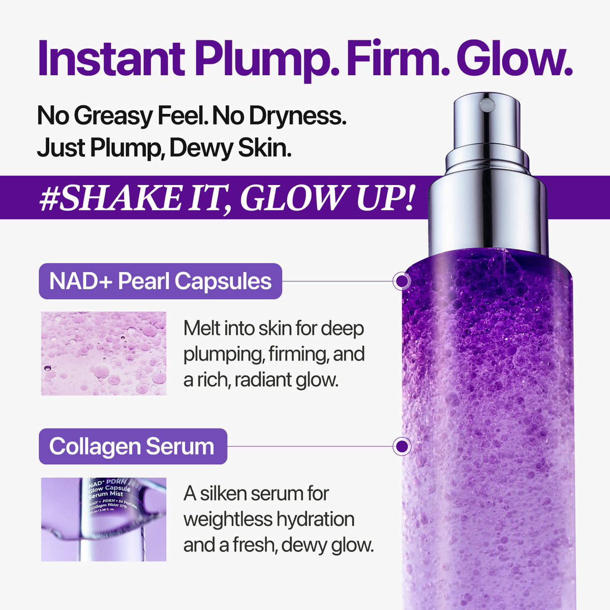 No.9 NAD+ PDRN 2000 Glow Capsule Serum Mist