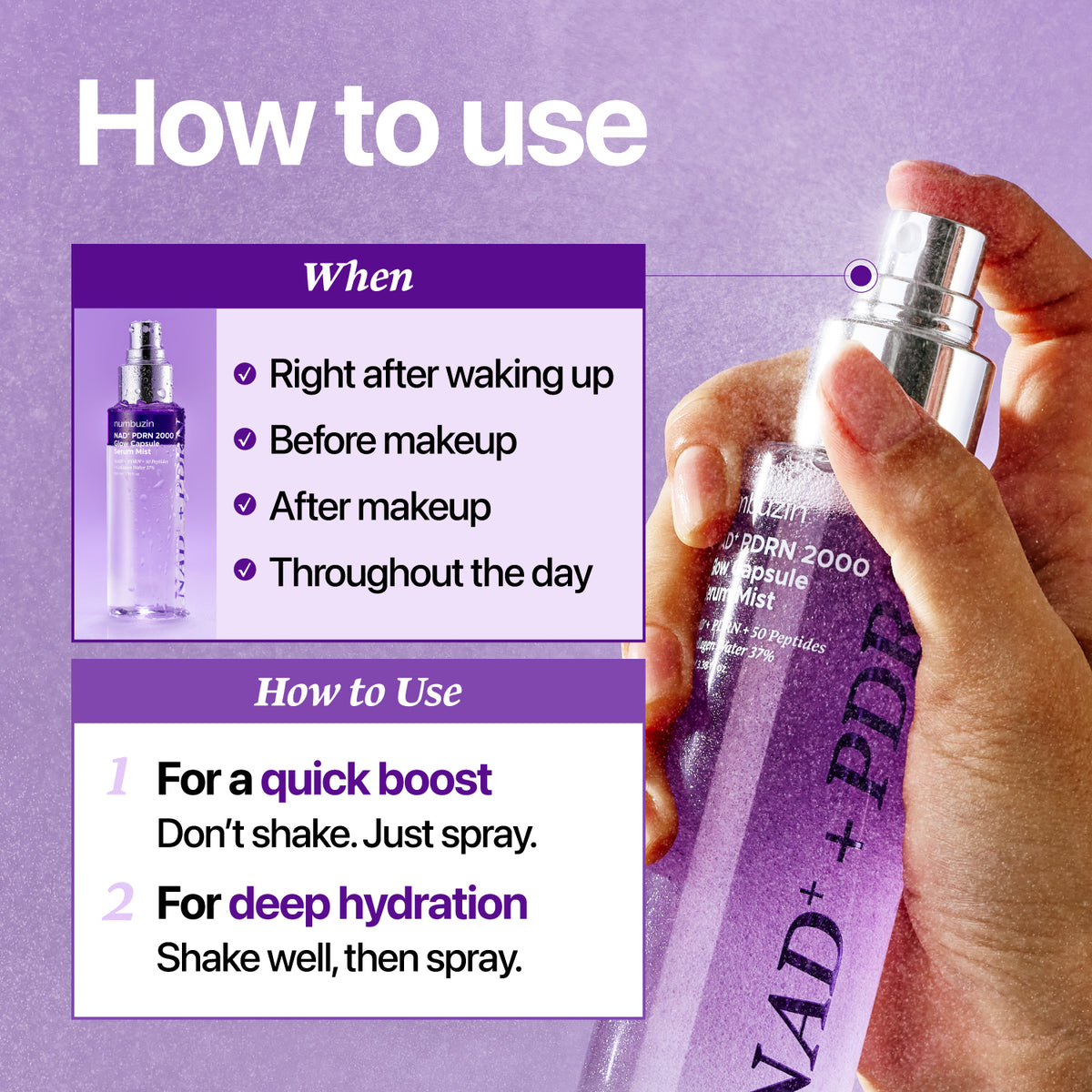 No.9 NAD+ PDRN 2000 Glow Capsule Serum Mist