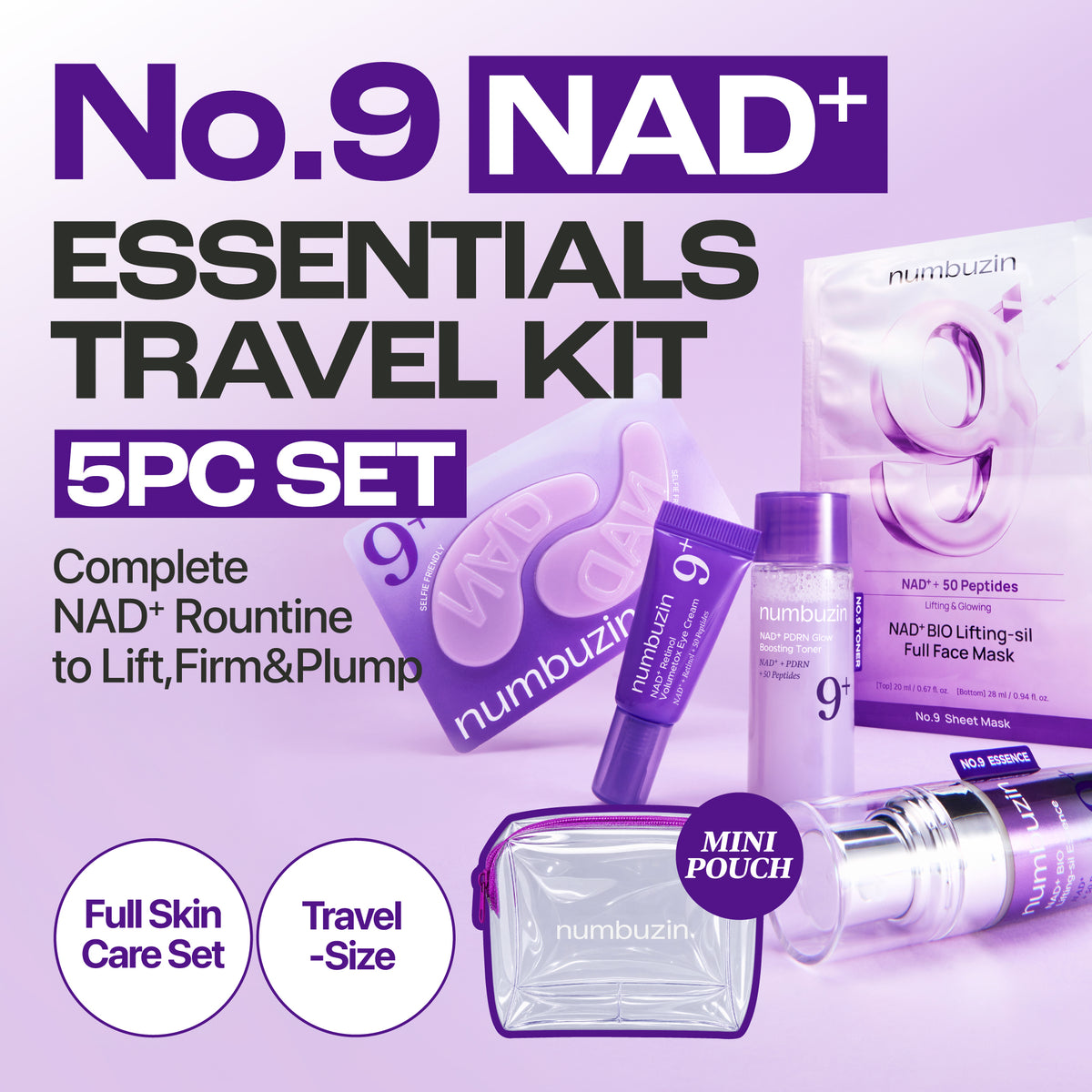 No.9 NAD+ Essentials Travel Kit