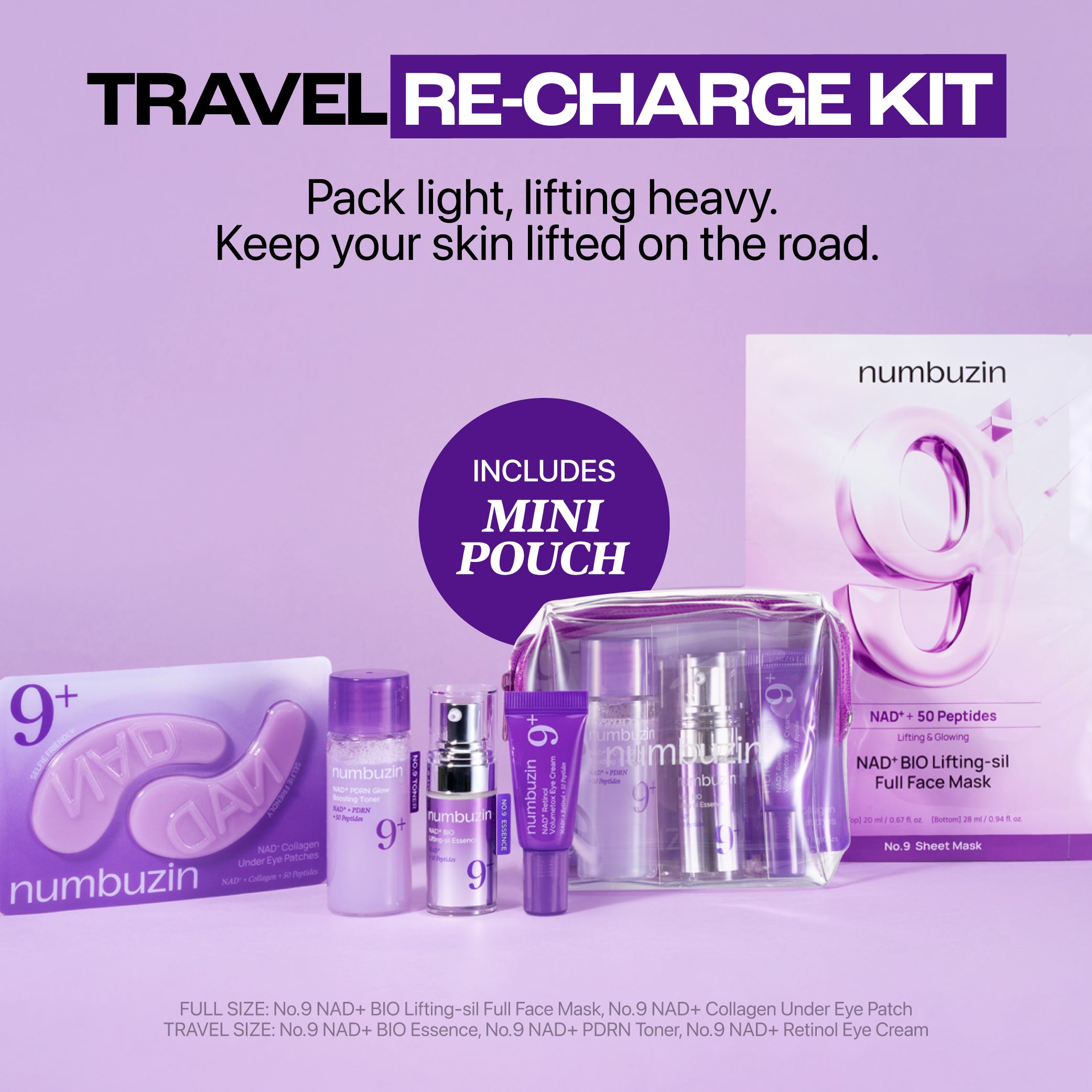 No.9 NAD+ Essentials Travel Kit