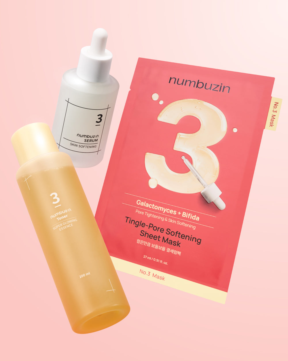 No.3 Pore Care 3-Step Routine Set